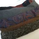 Kolorowy ciepły komin patchworkowy zimowy - boho handmade