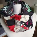 Komin patchworkowy miły i ciepły - boho etno zero waste