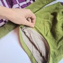 Komplet zielony komin i czapka patchworkowy boho na podszewce