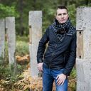 Szal czarny w prążek, wełna ze skórą, komin, unisex, szal wełniany, skórzana zapinka