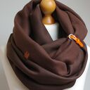 Gruby ZIMOWY bawełniany, komin szalik tuba dresowy na zimę z zapinką