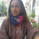 Komin patchworkowy na podszewce - miękki, miły w dotyku (boho folk)