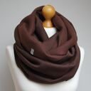 Gruby komin ZIMOWY bawełniany, komin szal szalik tuba dresowy na zimę z zapinką