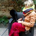 Komin patchworkowy na podszewce - boho etno, miękki i ciepły handmade