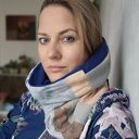 Kolorowy komin patchworkowy Ruda Klara - miękki boho i uniwersalny