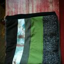 Kolorowy komin patchworkowy Boho - ciepły i miękki na podszewce 36 x 42 cm (box F1) 