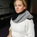 Komin wełniany zimowy boho - kolorowy, ciepły i ręcznie filcowany z merynosów
