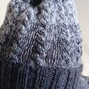 Czapka i komin golf, komplet, wełna, bawełna w szarościach