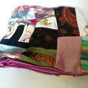 Komin wiosenny damski patchworkowy boho na rower (handmade)