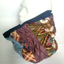 Kolorowy komin patchworkowy etno boho folk - miękki handmade na podszewce
