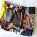 Komin patchworkowy miły i kolorowy - uszyty zero waste