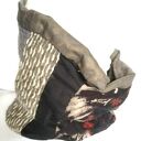 Komin patchworkowy w kolorach ziemi - etno boho handmade