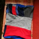Komin patchworkowy unisex na podszewce - ciepły i miękki (etno boho)