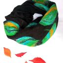 komin bohemian wełniany etniczny ludowy miły i ciepły handmade - zdejmij szpile