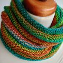 Kolorowy komin tuba ciepły