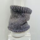 Komin otulacz ręcznie robiony alpaka jedwab