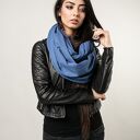 komin pojedynczy ciemny jeans