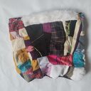 Komin one size patchworkowy etno boho na podszewce - kolorowy damski handmade