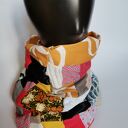 Kolorowy komin patchworkowy folkowy boho - zero waste