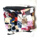 Komin one size patchworkowy etno boho na podszewce - kolorowy damski handmade