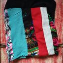 Komin patchworkowy boho Box 33 - miękki, kolorowy i uszyty z kawałków