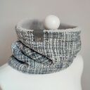 Komin damski szary ekskluzywny