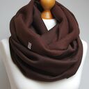 Gruby komin ZIMOWY bawełniany, komin szal szalik tuba dresowy na zimę z zapinką