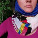 Komin wymiary 33cm. Na37cm, uszyty z rożnych materiałow na podszewce, ciepły milutki