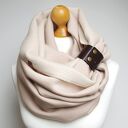 Gruby komin ZIMOWY bawełniany, komin szal szalik tuba dresowy na zimę z zapinką