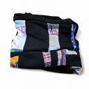 Kolorowy komin damski handmade z tkanin i dzianin
