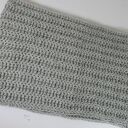 Puszysty komin akrylowy w kolorze popielatym - ciepły handmade