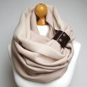 Gruby komin ZIMOWY bawełniany, komin szal szalik tuba dresowy na zimę z zapinką