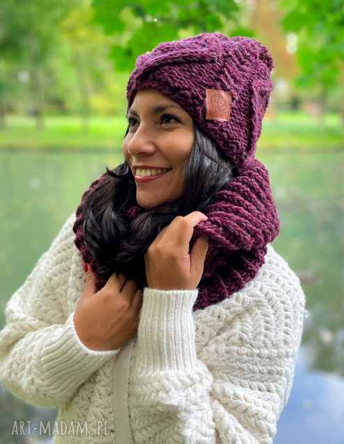 Komin handmade Bordo