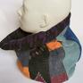 kominy: patchworkowy handmade kolorowy ciepły unisex - box P1 - szyty boho komin