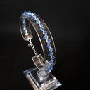 Komplet Biżuterii „Sapphire Clarity” - Bransoletka i Kolczyki z Koralików i Kryształków