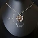 Komplet biżuterii Black Diamond Maxima z kryształów Preciosa - kolczyki i naszyjnik