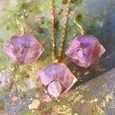 Zestaw naszyjnik i kolczyki z hortensją