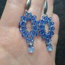 Komplet Biżuterii Sapphire Clarity - Bransoletka i Kolczyki z Kryształów Preciosa