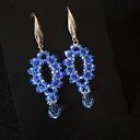 Komplet Biżuterii Sapphire Clarity - Bransoletka i Kolczyki z Kryształów Preciosa