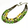 zielone greenne c448 komplet biżuterii w modnej zieleni kompletbizuterii prezent