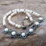biżuterii srebrnej z - stokrotki - perłowy srebrny z elegancki z perłami