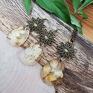 Herbarium Jewelry z polnymi kwiatami k216 - komplet - żywicy