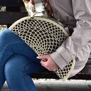 torebka beżowo - brązowa