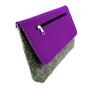 Aneta Pruchnik purple clutch filc