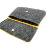 żółte yellow clutch filc