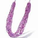 Naszyjnik Multi-Strand „Fioletowa Kaskada” - Wielowarstwowy Blask