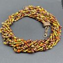 Naszyjnik Z Koralików Szklanych I Drewnianych