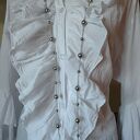 Naszyjnik Korale Perłowe Długi Sznur Pereł Szare Perły