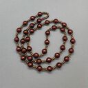 Naszyjnik Perły Czekoladowe Szklane Metalizowane
