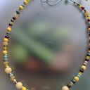 Naszyjnik Korale Boho Bryłka Howlitu